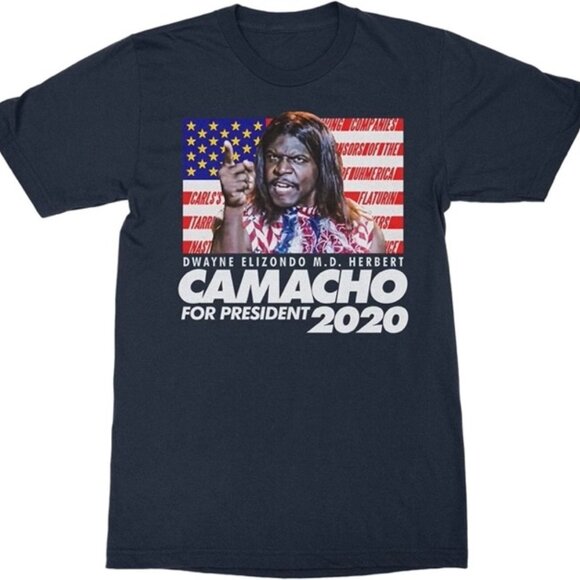 Idiocracy Comedy Movie Camacho for US President 2020 Men's T-Shirt - Picture 1 of 3